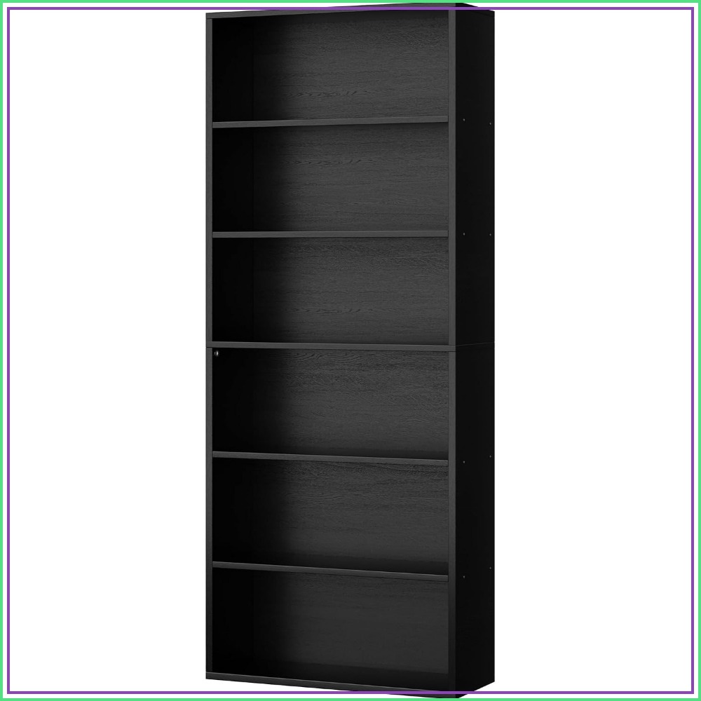 Bookcase Wood Shelf - 6-ярусный открытый книжный шкаф, высота 70,6