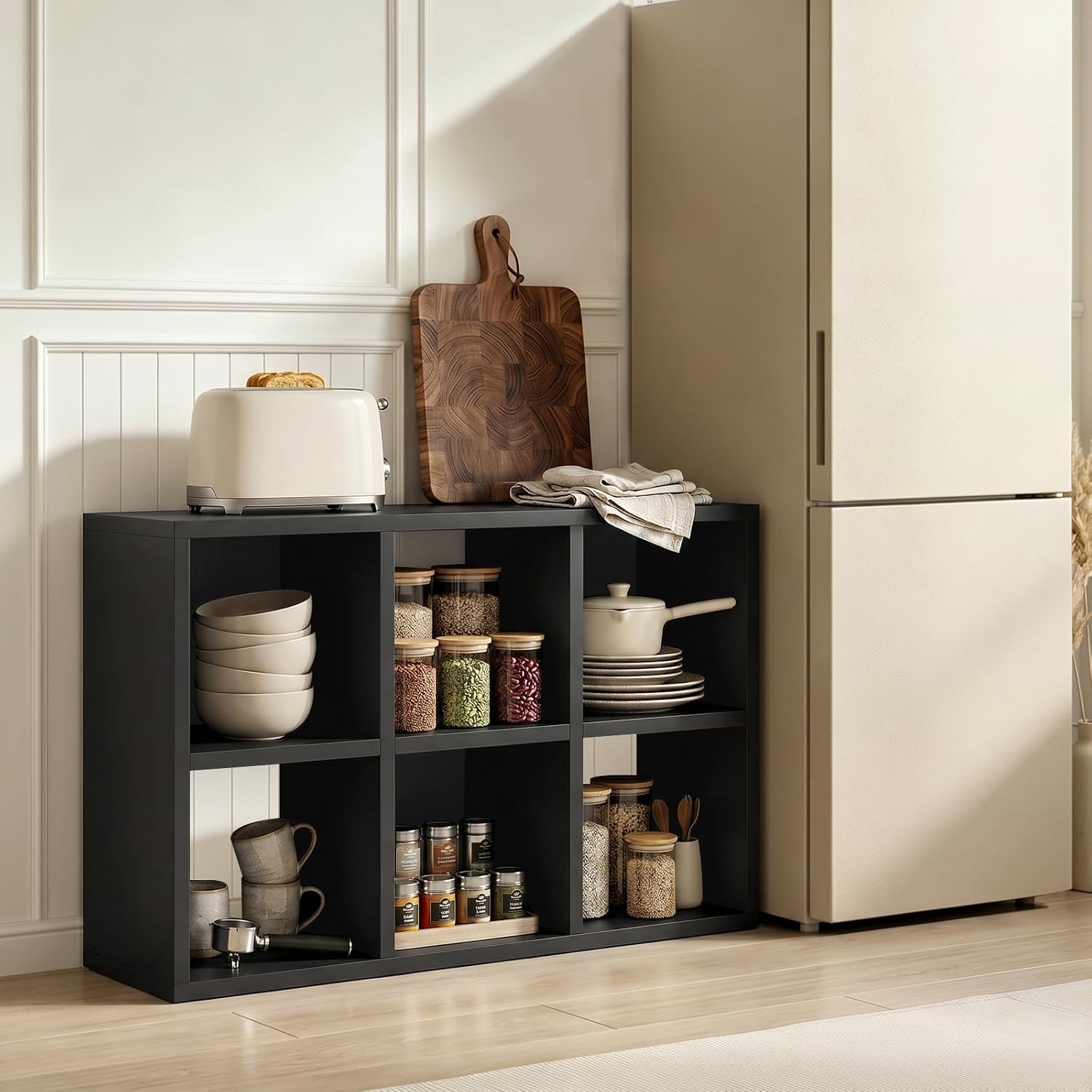 Bookcase Wood Shelf - Органайзер для хранения из 6 секций,
