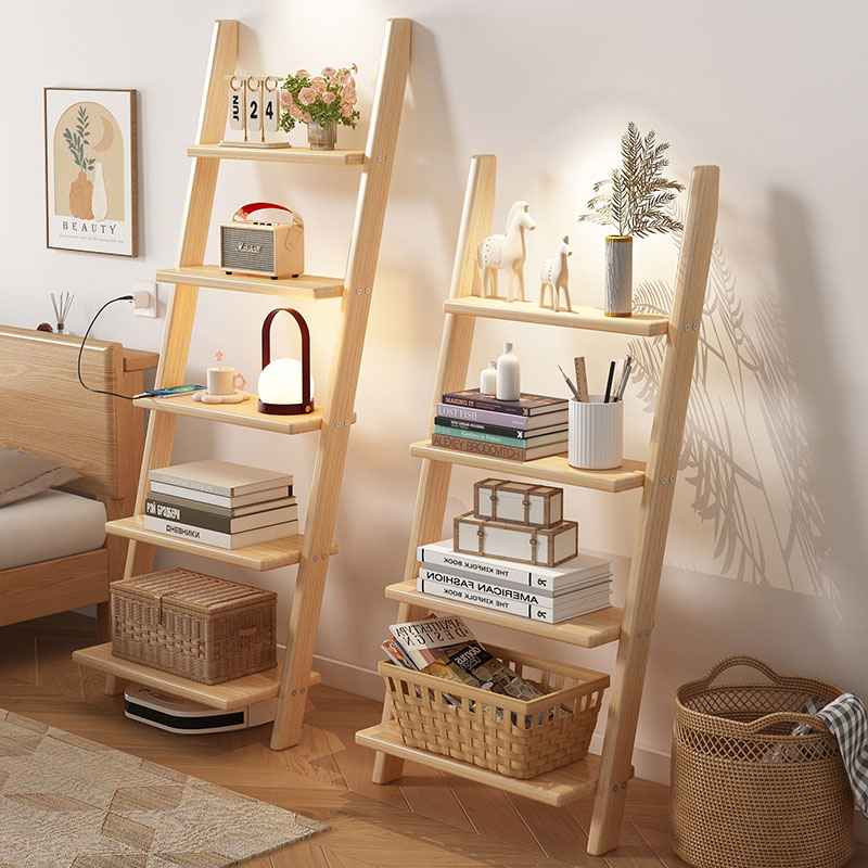 Bookcase Wood Shelf - ‌ Настенная полка из цельного дерева,