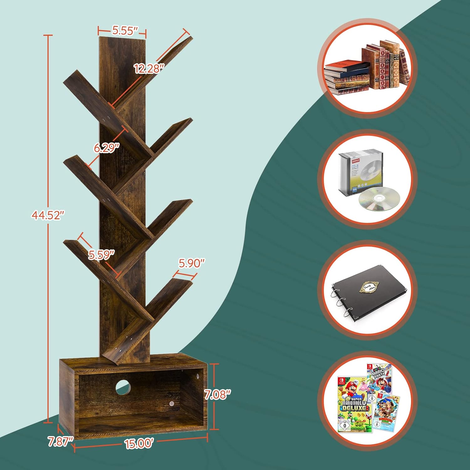 Книжный стеллаж Yoobure Tree - – обзор и цена Bookcase Wood Shelf