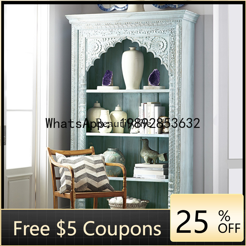Американский винтажный книжный – обзор и цена Bookcase Wood Shelf